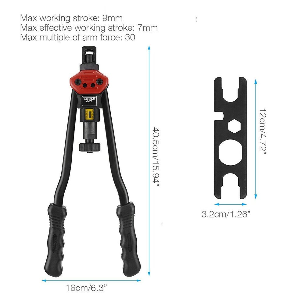 16"Rivet Nut Gun Kit Rivnut Tool Nut Setter Thread Setting Nutsert Tool 1010 Nut