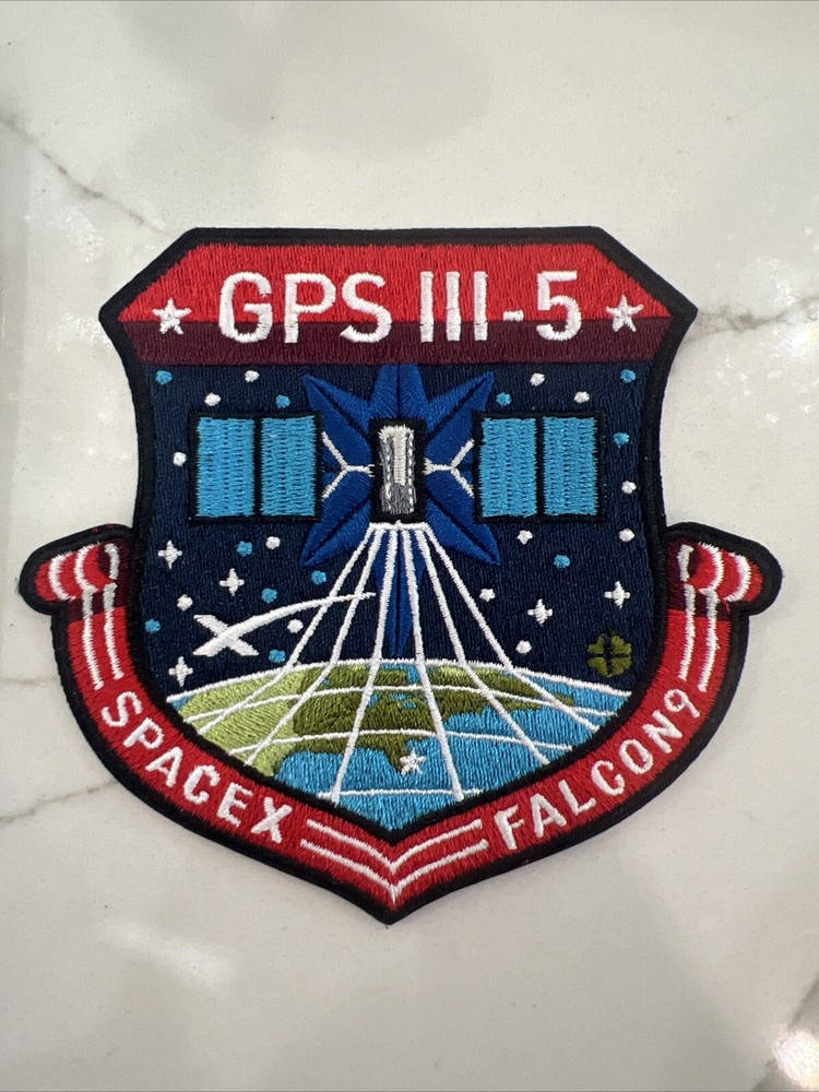Spacex Employee X Patch - GPS3-5 Satellite Mission