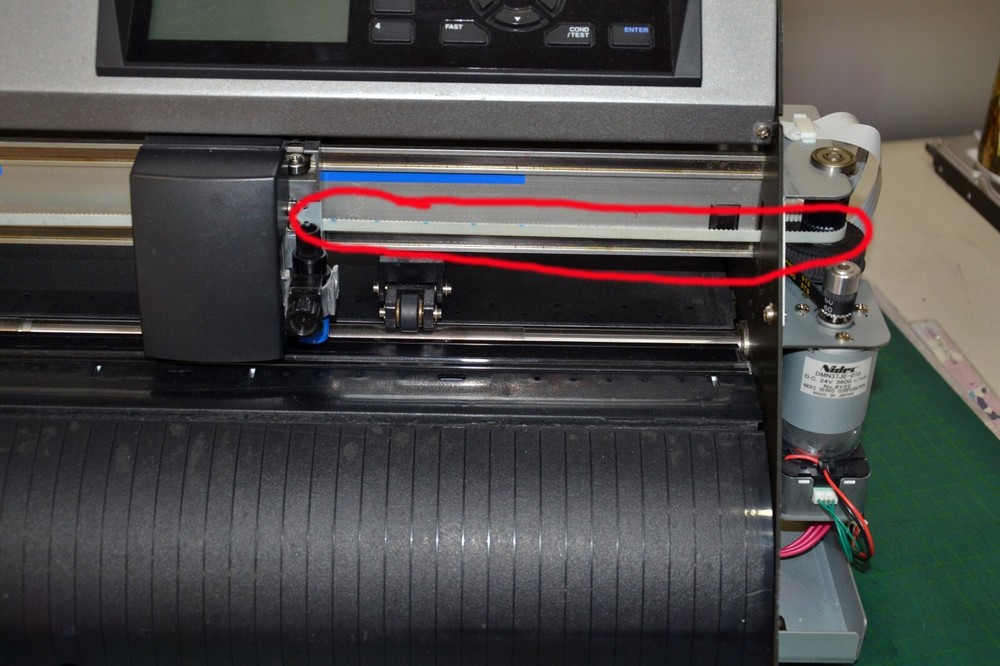 Graphtec CE7000-40/60 plotter - Replacement Motor Belt to carriage