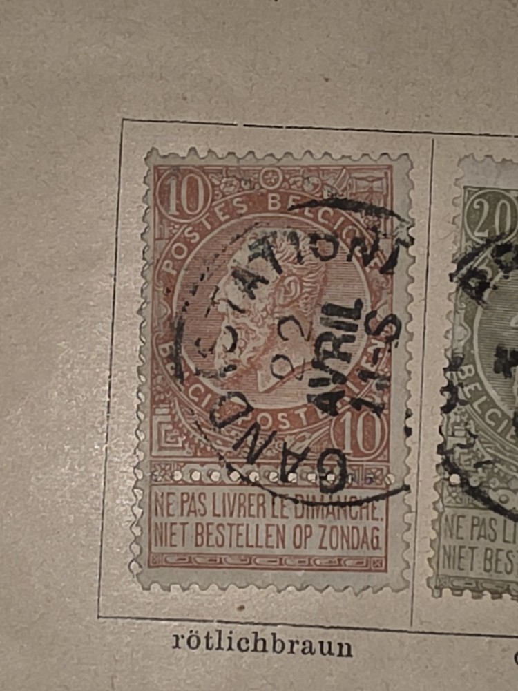 Foreign Belgium 10c Stamp Used - #I480