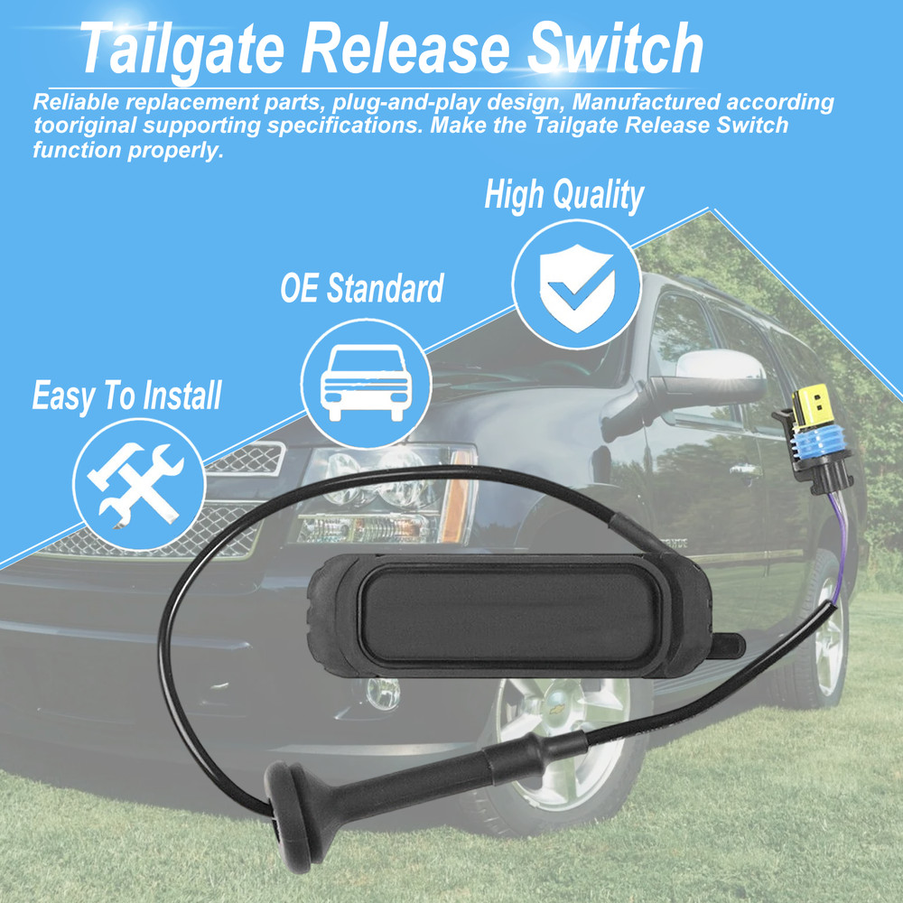 Trunk LiftGate Tailgate Release Switch Button For 07-14 Tahoe Yukon Escalade GMC