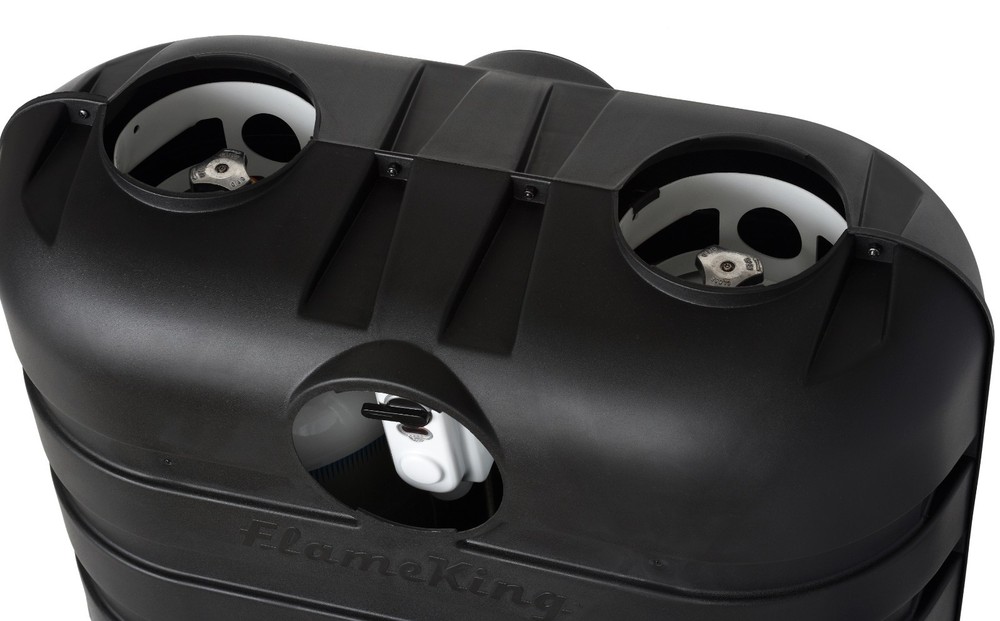 Heavy Duty Dual 20 Lb LP Propane Tank Plastic Cover For RV,Travel Trailer,Camper