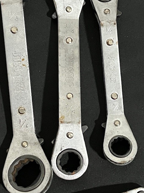Jobsmart SAE Ratchet Wrenches 5 Pieces