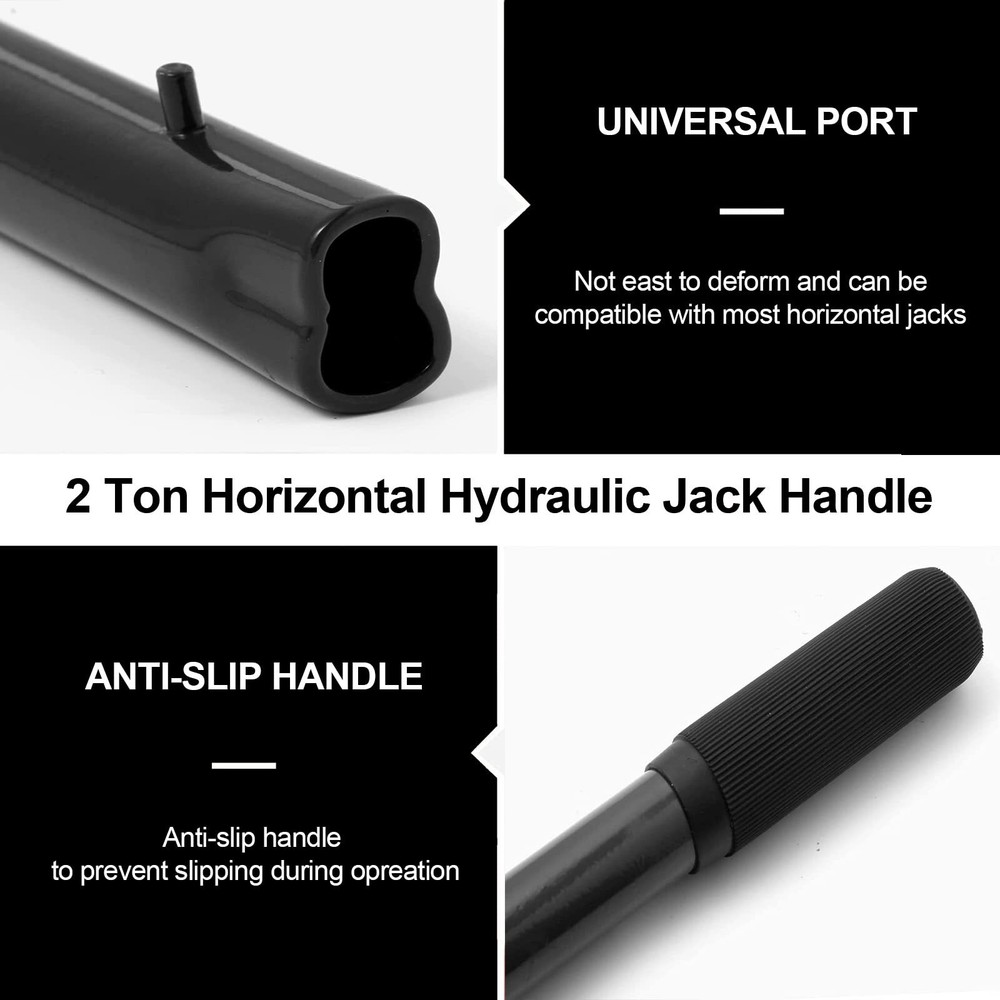 Horizontal Hydraulic Jack Handle 2 Ton, Jack Handle Replacement, with Rubber ...