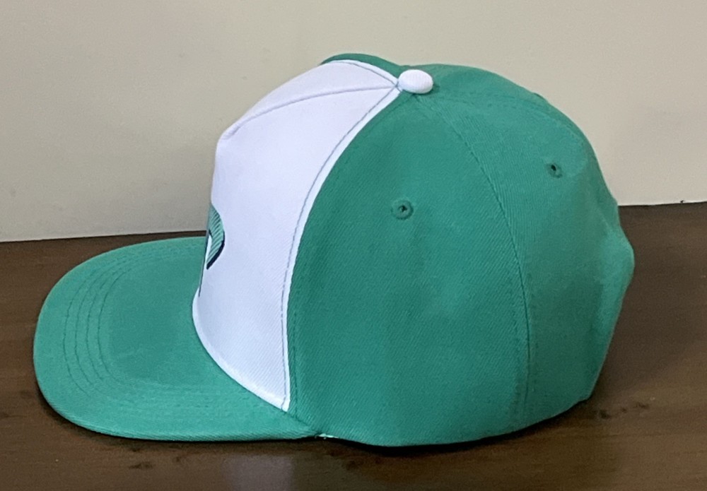DP Dude Perfect Cap Green & White Snapback Baseball Hat dp Logo Adjustable