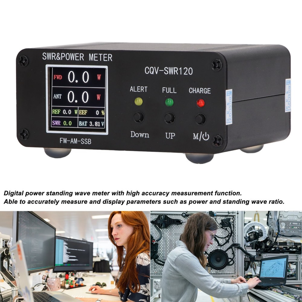 SWR Power Meter 120W Digital Display Standing Wave Meter Frequency Tester