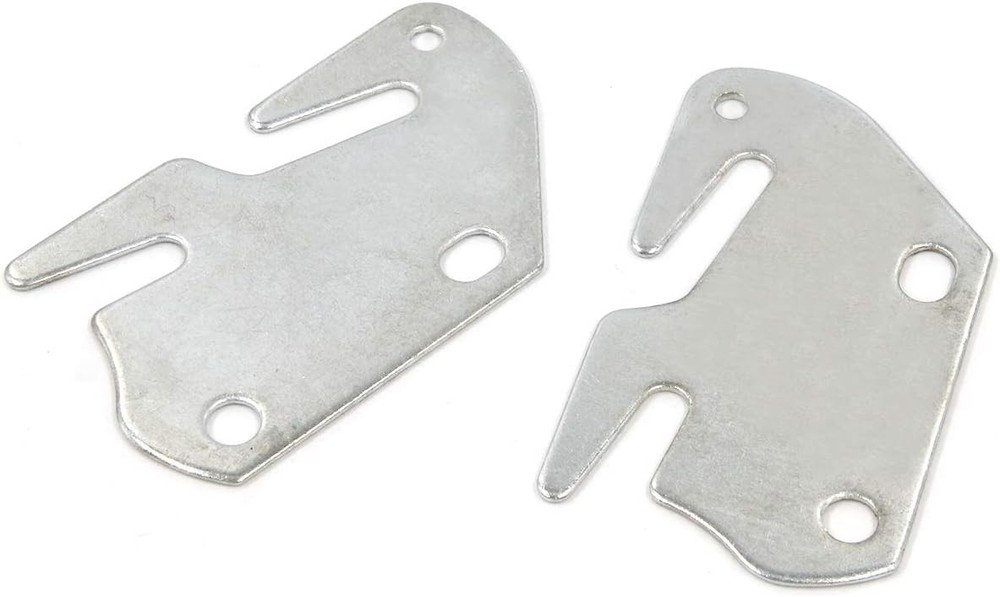 Bitray Wood Bed Plates Rail Hook for Frame silver A