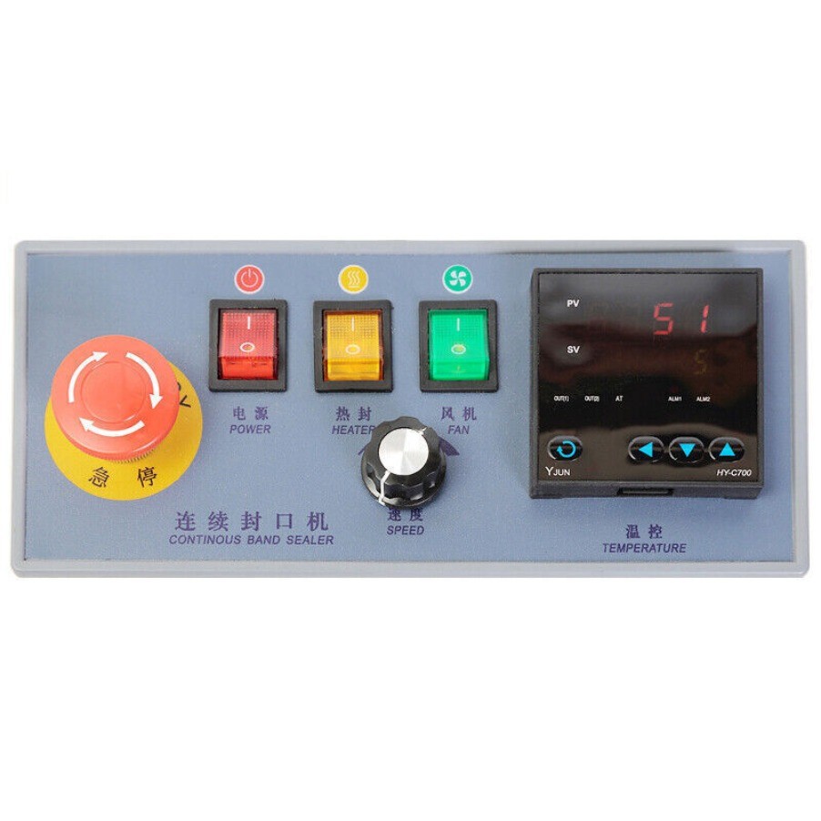 Horizontal Automatic Continuous Plastic Bag Band Sealing Machine Sealer