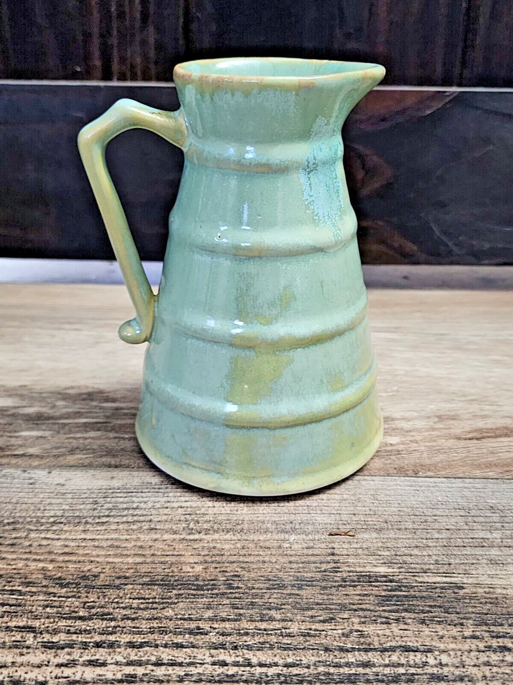 Foreside Prairie Green Small Pitcher set | 6in Tall | EUC