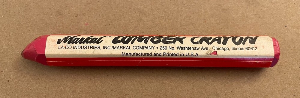 Markal Red/Pink Lumber Crayon - Used