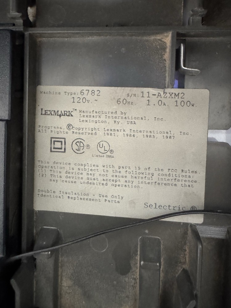 IBM Wheelwriter Typewriter by Lexmark (6782)