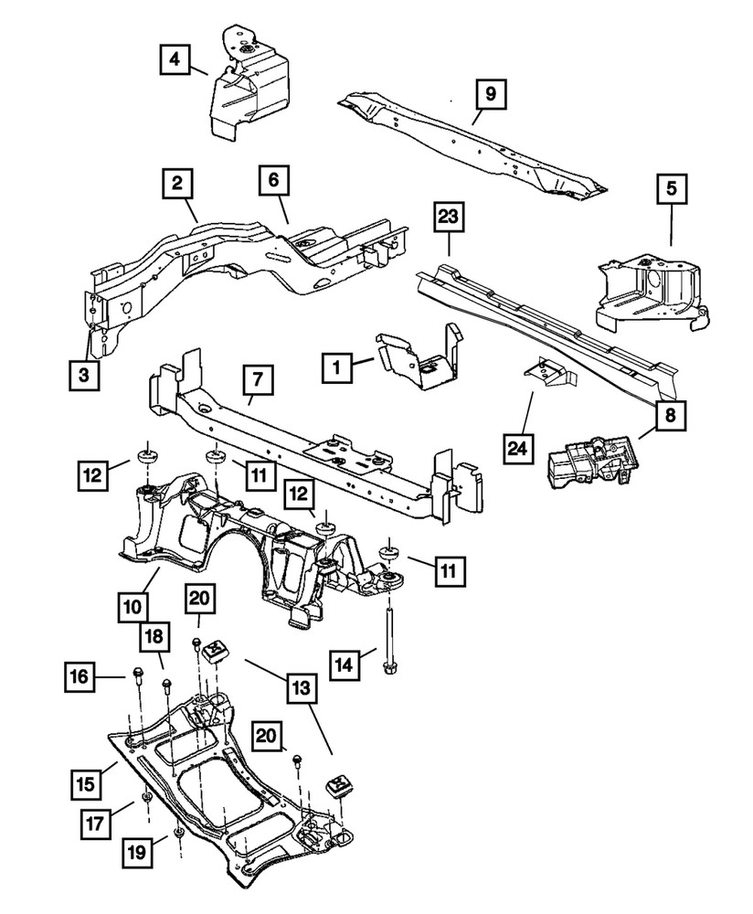 Genuine Mopar Cradle Isolator 4684284