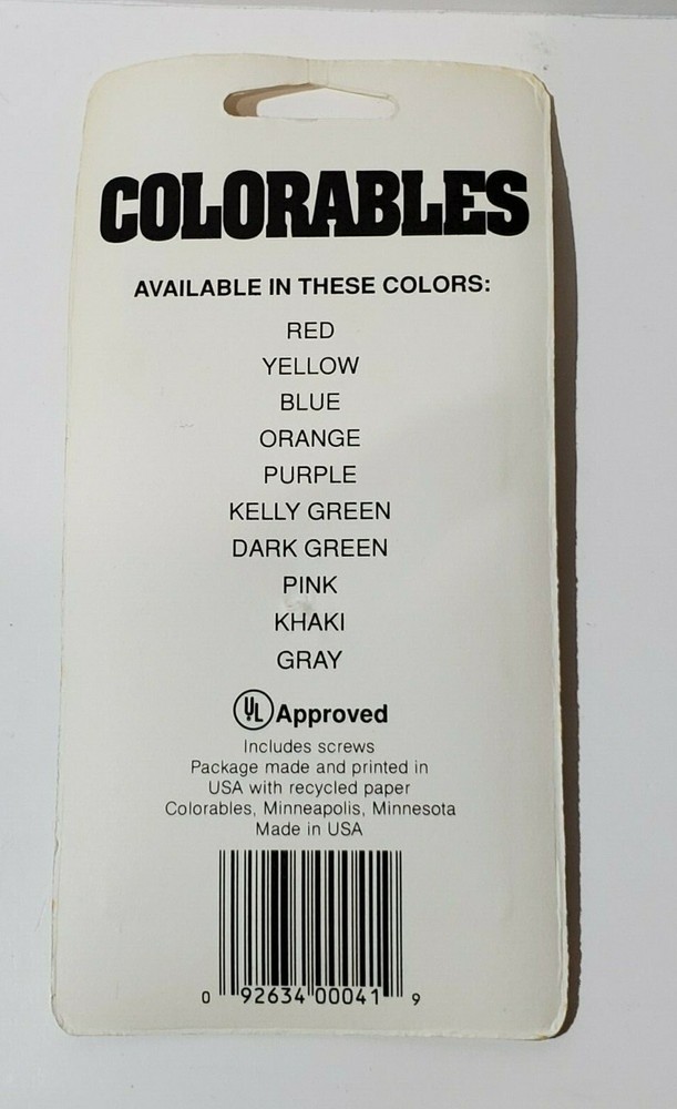 Colorables Solid Purple Color Single Light Switch Switchplate New NIP