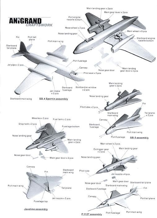 Anigrand Models 1/144 SHORT SA.4 SPERRIN British Bomber