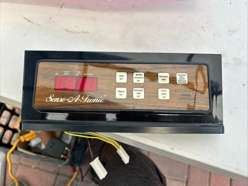Old Ecowater Sense-A-Tronic Water Softener Control Panel Model 7083245, Untested