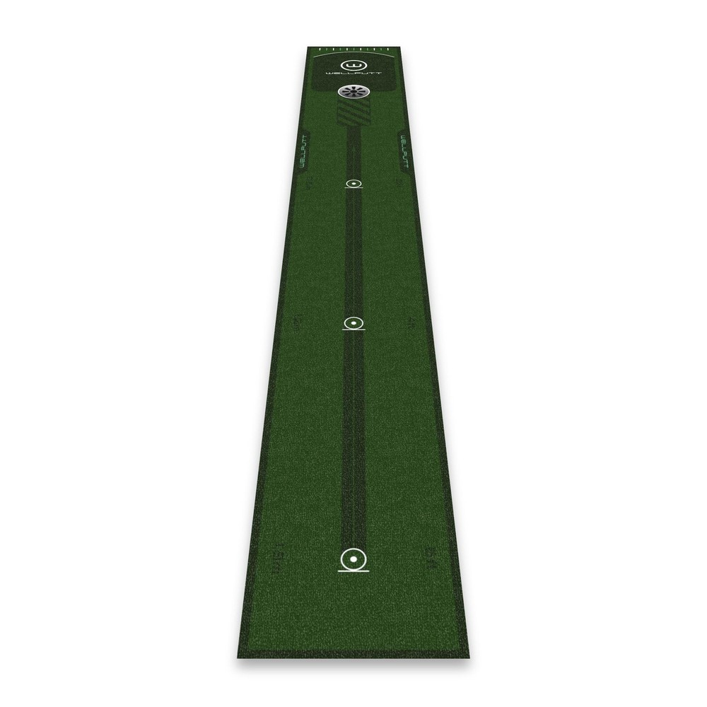 WELLPUTT - Golf Putting Training Mat - 8ft Essential