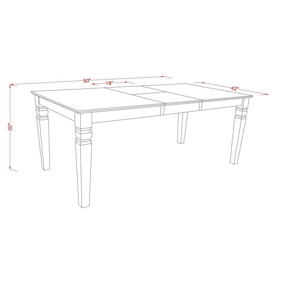 Dining Room Set Black, WEAB7-BLK-73