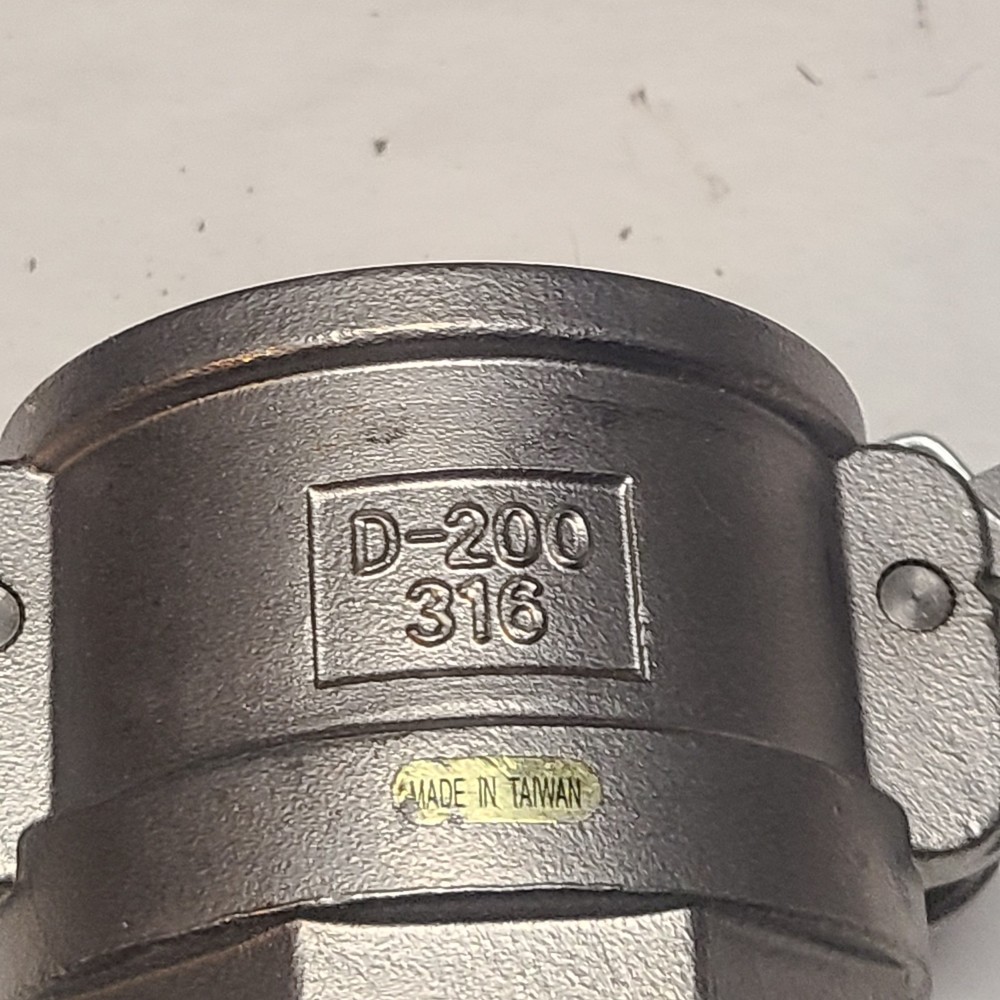 2" DIXON D-200 Type D Coupler 316 Stainless Steel