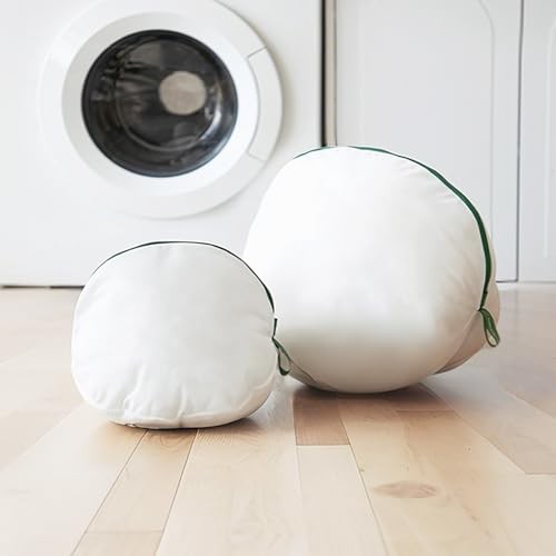 Round Reversible Laundry Net, 2-Size Mesh Laundry Bag Set, Fine Mesh Wash