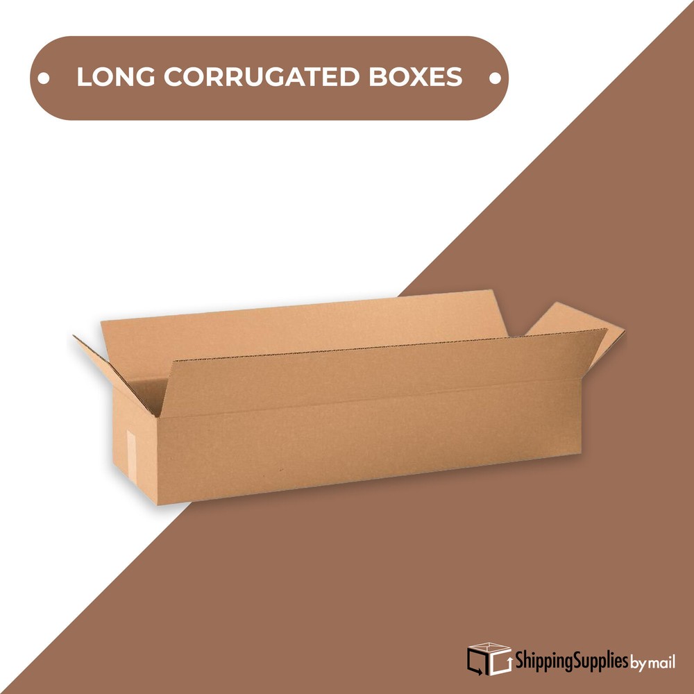22 x 6 x 6" ECT-32 25 Pack Kraft Corrugated Boxes