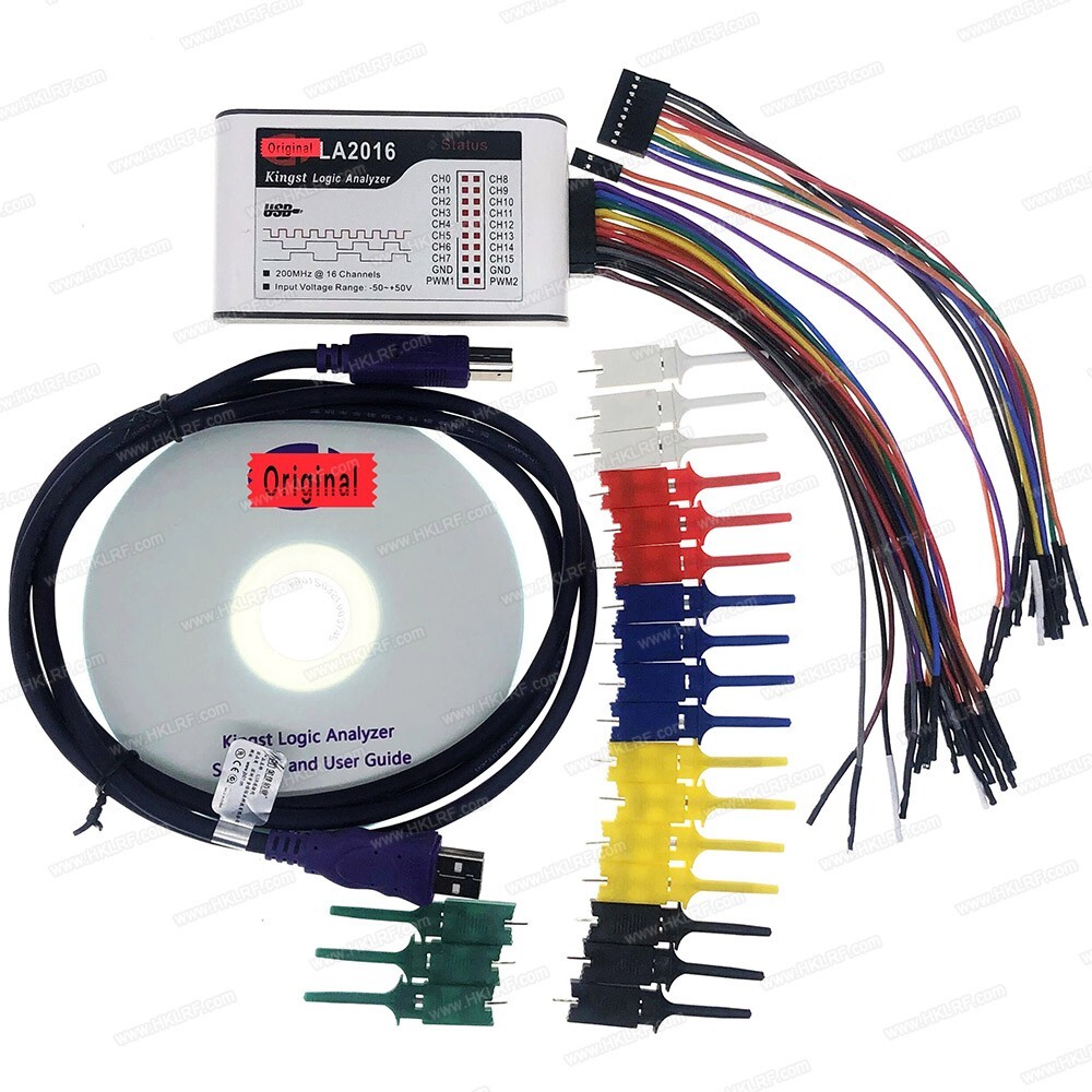 LA2016 USB Logic Analyzer 200M Max Sample Rate 16-Channel MCU/ARM/FPGA Deb