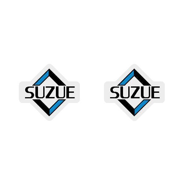 SUZUE - Diamond with blue (PAIR) hub decals