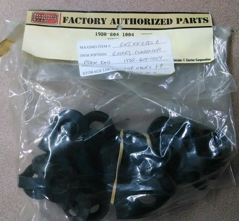 OEM CARRIER - REPLACEMENT COMPONENTS GASKET 19DR6041004  *FACTORY SEALED*