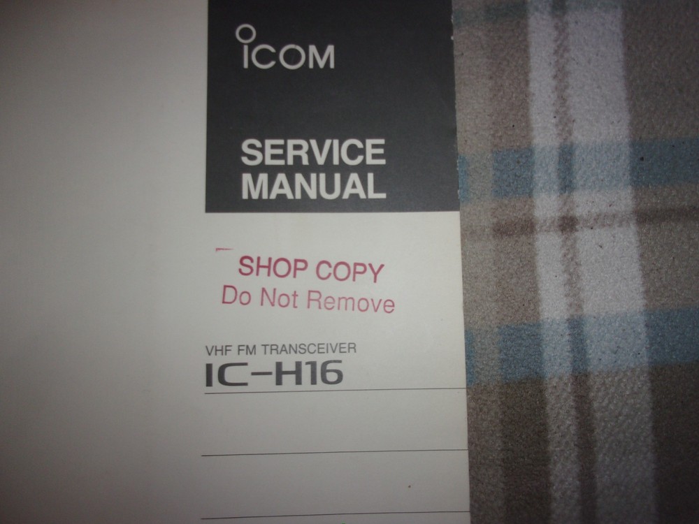 Icom IC-H16 Service Manual original