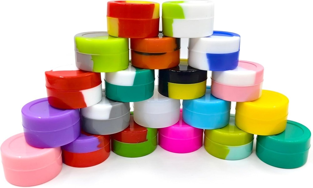 5ML Silicone Containers 50pcs Non-Stick Multi Use Multicolor