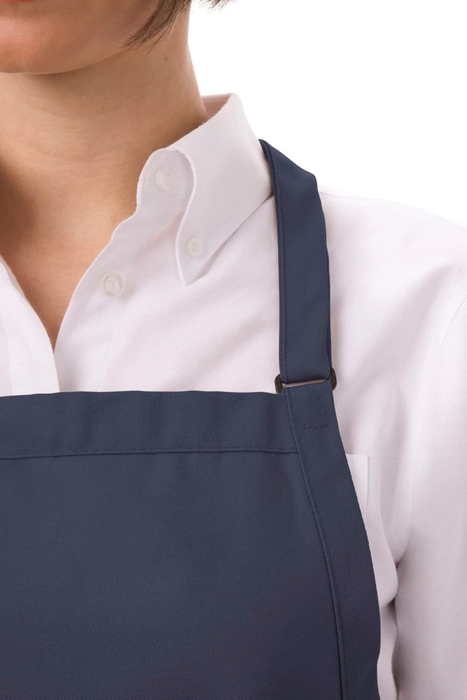 Unisex Two Patch Pocket Bib Apron