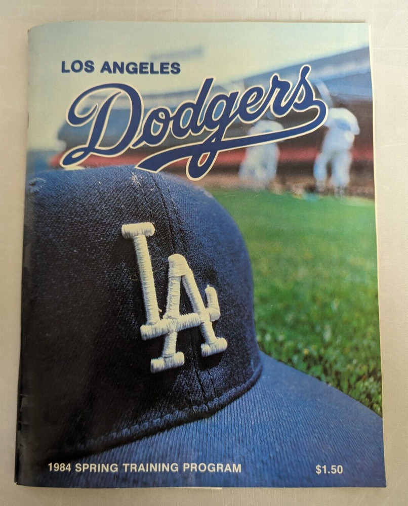 Los Angeles Dodgers 1984 Spring Training Program