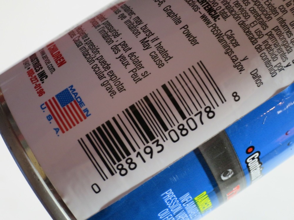 Aervoe Industries Crown 8078 Dry Graphite Lubricant