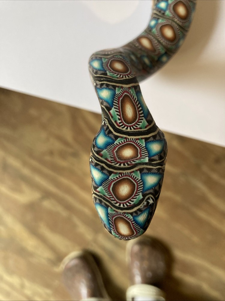 POLYMER CLAY SNAKE SCULPTURE