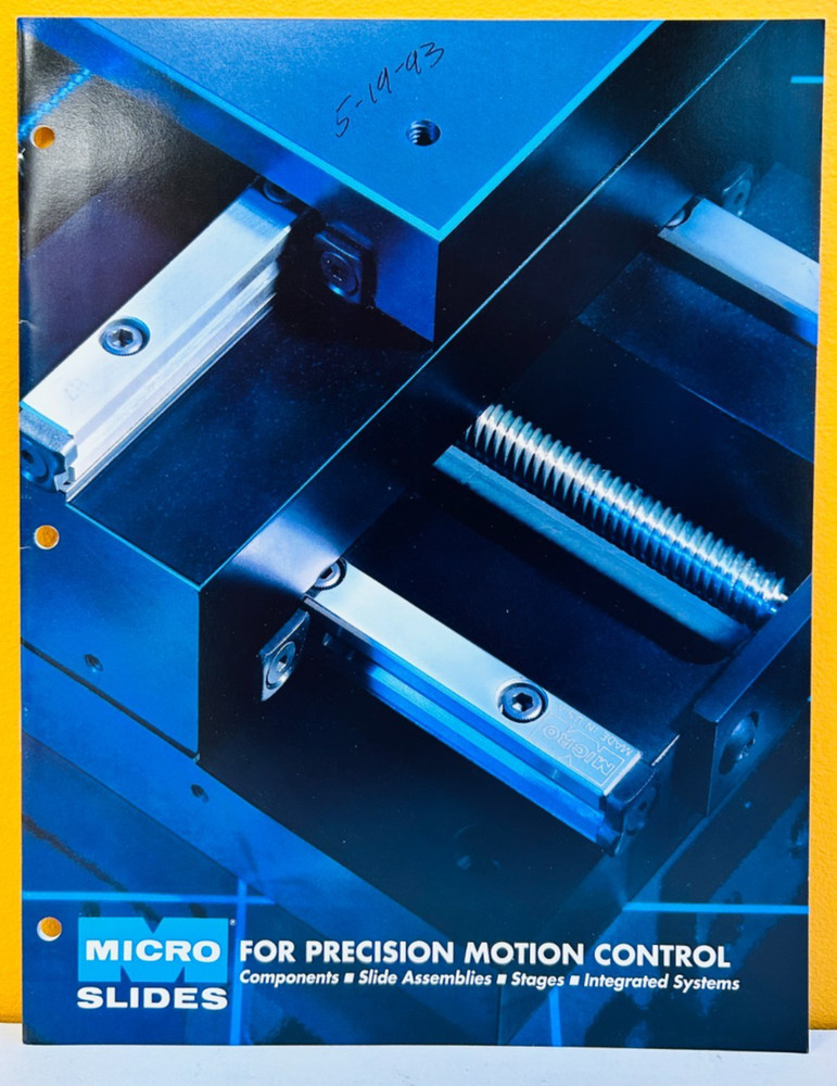 Micro Slides Components Slide Assemblies Stages Integrated Systems Catalog.