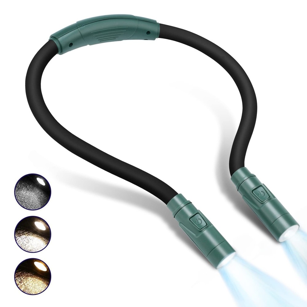 Neck Reading Light & Book Light for Reading in Bed - Hands , 6 Brightness Lev...