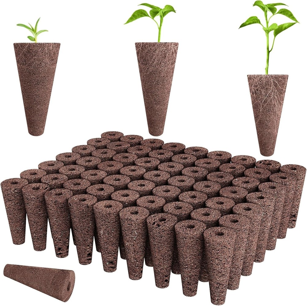 50 Hydroponic Grow Sponges Kit - Compatible with All Hydroponics Systems, Ind...