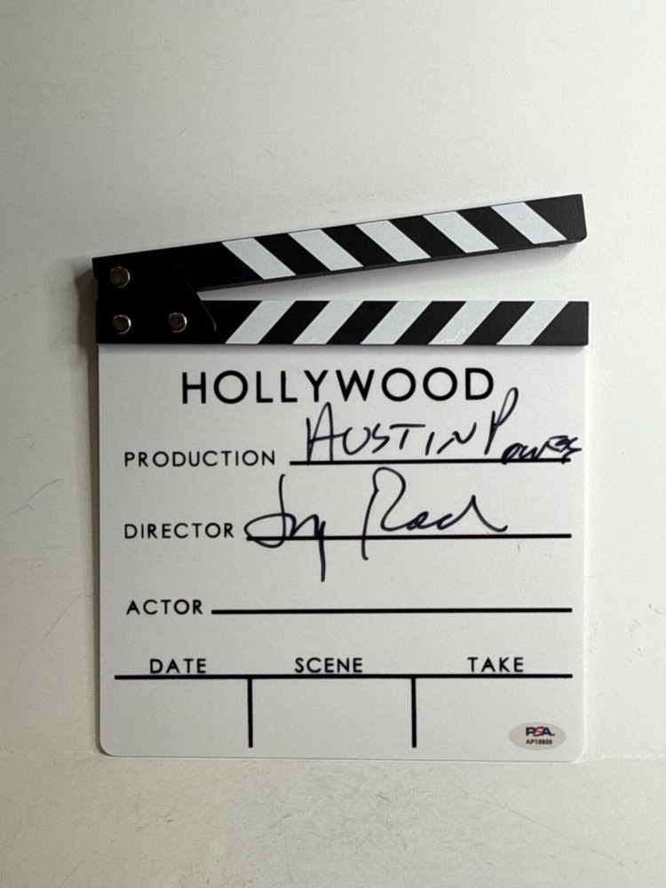 Jay Roach Signed Movie Clapper Director 'Austin Powers' PSA AP18805