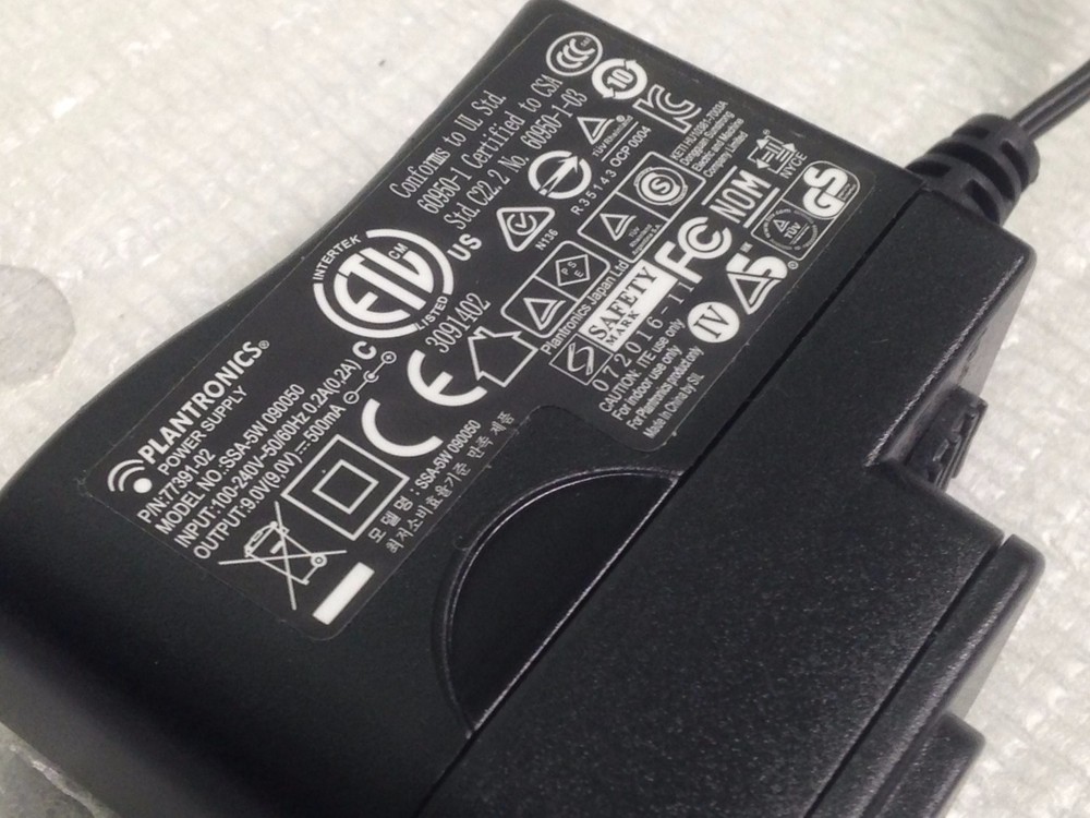 PLANTRONICS AC Wall Adapter for CS55 CS60 CS70N CS351N & CS361N