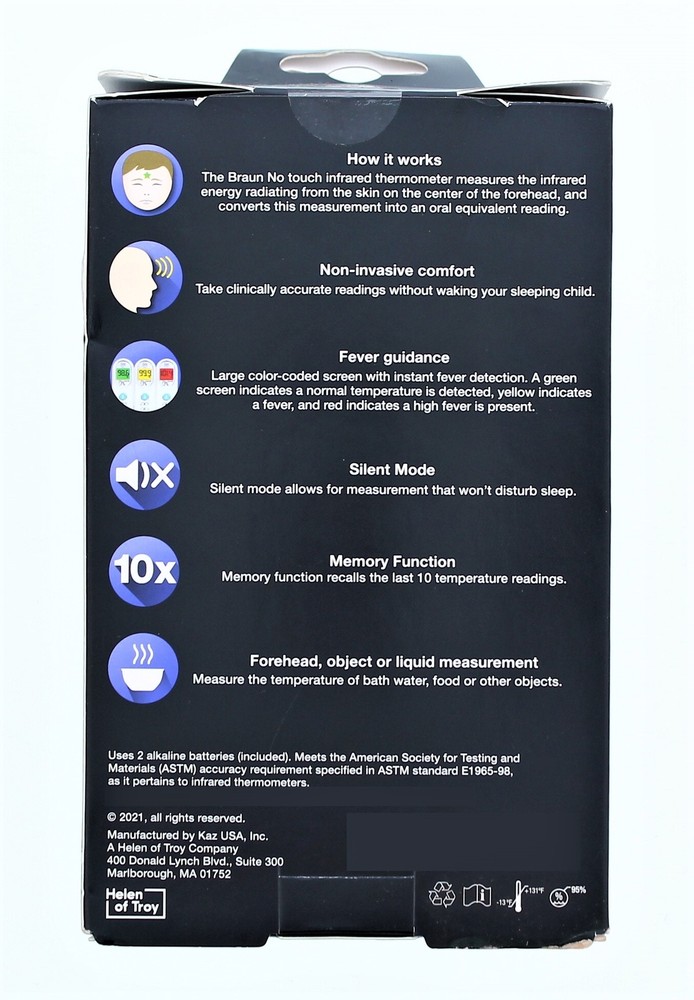 Bruan No Touch 3-In-1 Thermometer