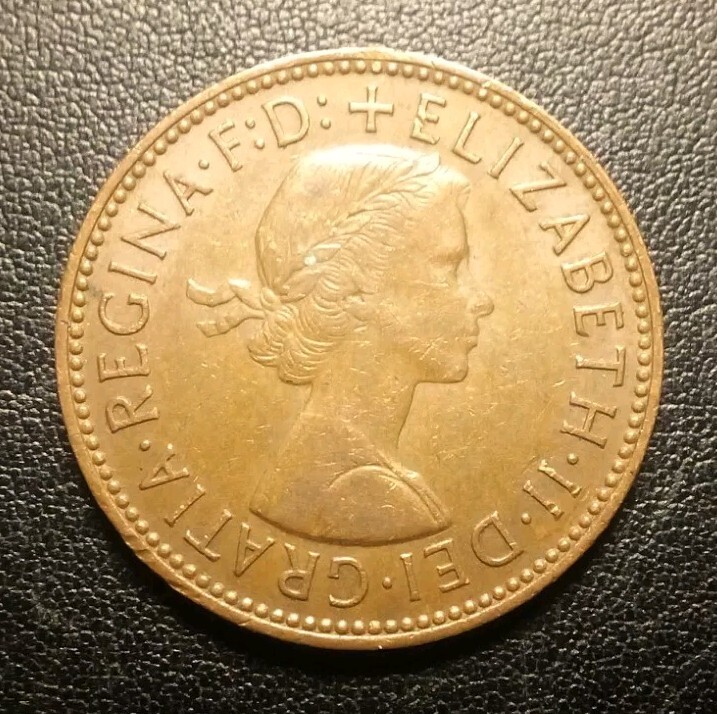 1965 Great Britain Half Penny