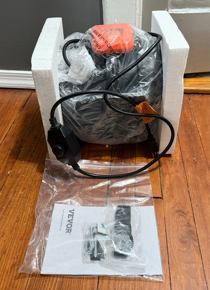 Inline Duct Fan 8" 750CFM with Variable Speed Controller Quiet AC-motor Vent Fan