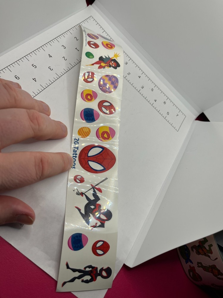 TEMPORARY TATTOOS: Spider-Man Marvel Comics Mile Morales Peter Parker