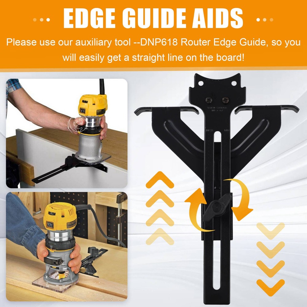Router Guide for Fixed Base Compact Router (DNP618), Straight Guide for3512