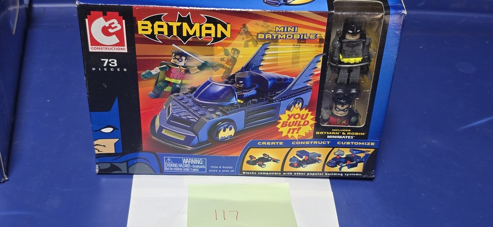 C3 Construction Building Set Mini Batmobile 73 Pieces