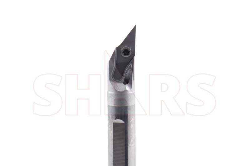 3/8" LH SVJBL Coolant Through Indexable Solid Carbide Boring Bar VBMT S]