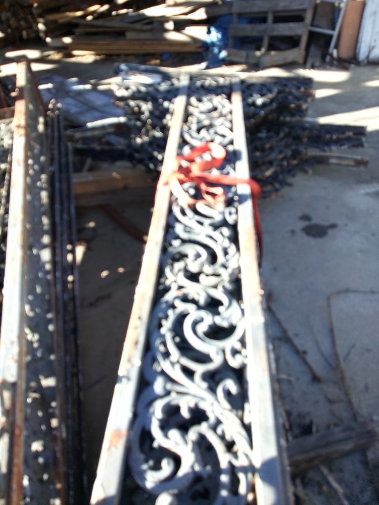 Antique cast iron railing and posts