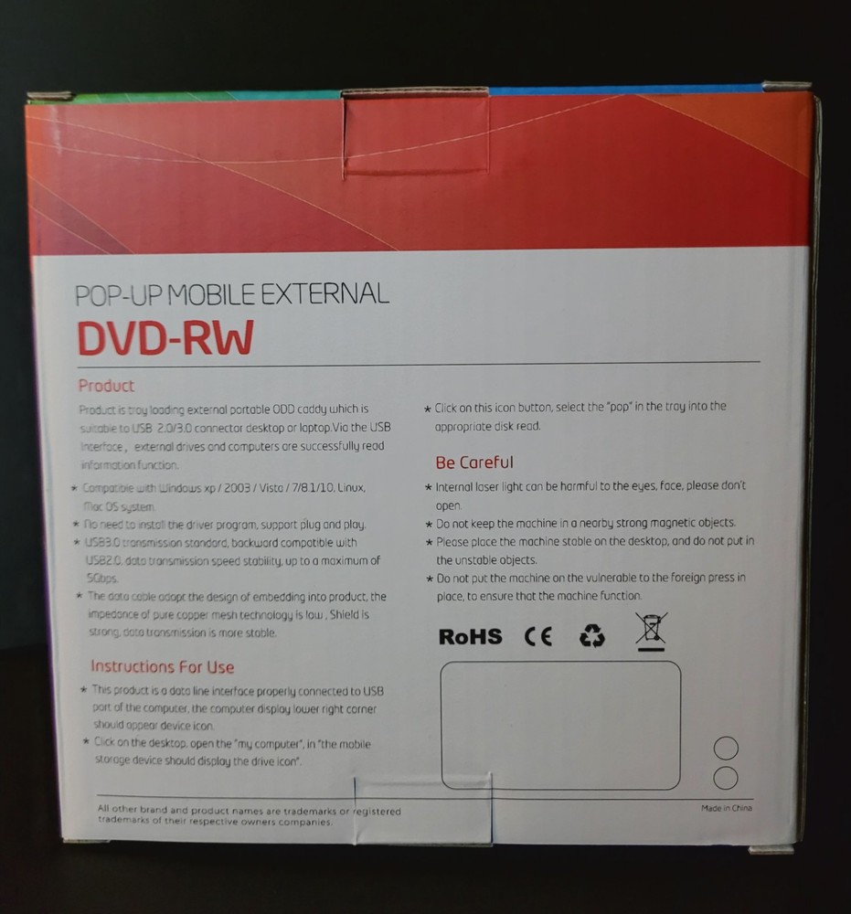 PORTABLE EXTERNAL DISC DRIVE