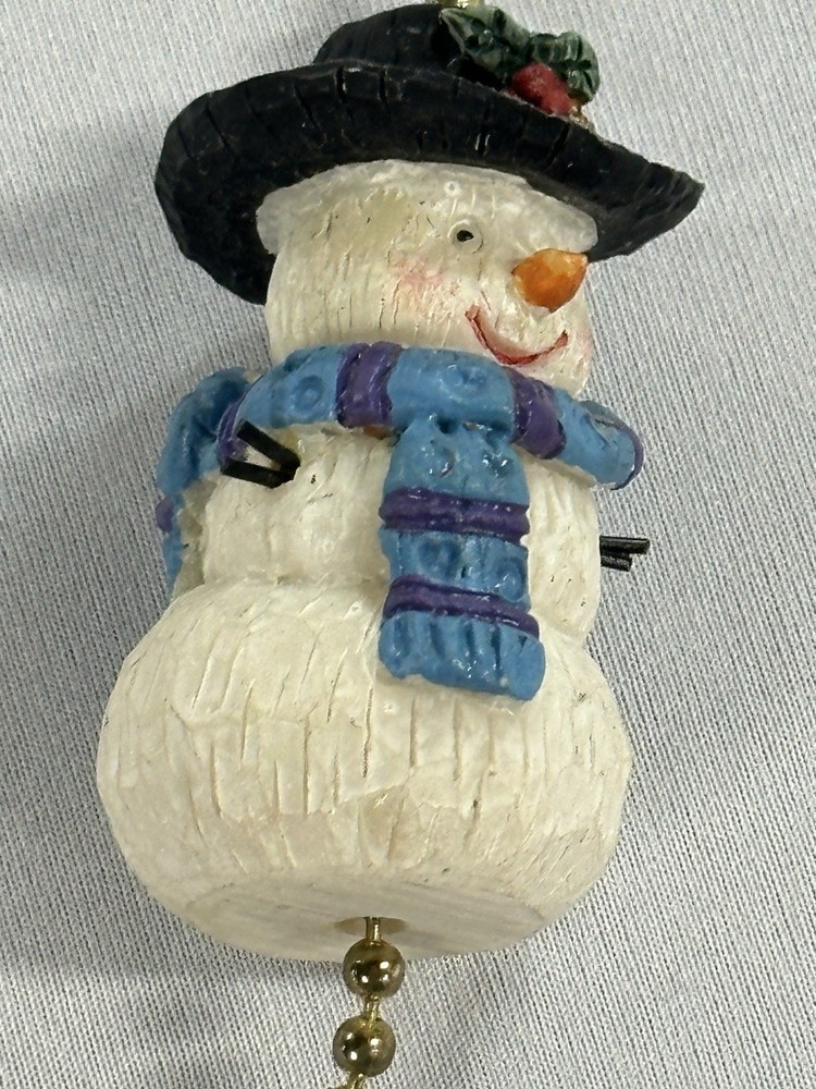 Vintage Snowman Fan Pull Chain