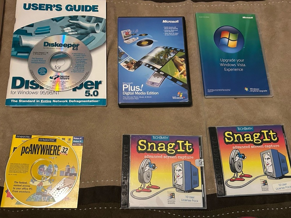 PC Software and Installation Media Lot