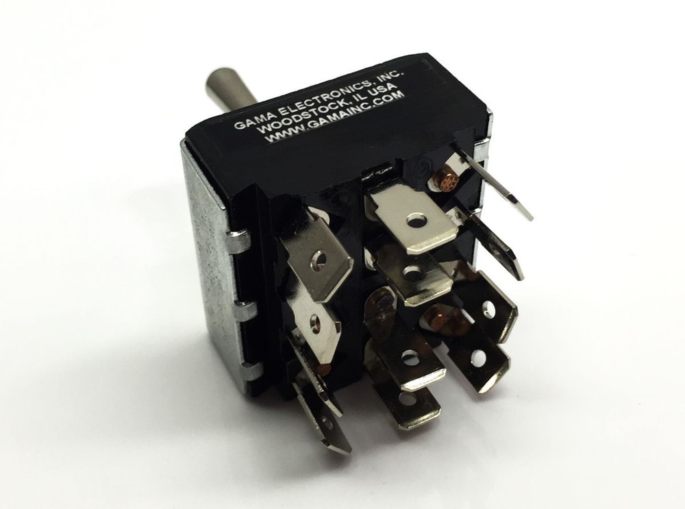 Toggle Switch 4 Pole, Double Throw Momentary On-Off-Momentary On Toggle Switch